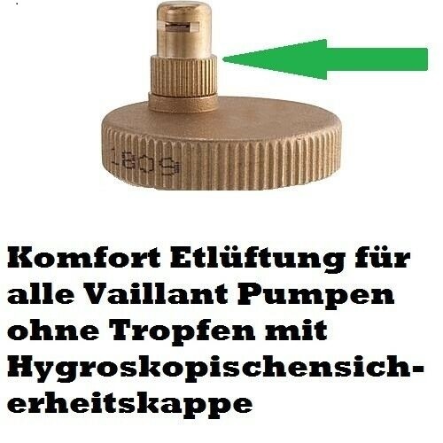 Schnellentlüfter , Schnellentlüfter Vaillant-Pumpe-161016 fuer VC-64-2, 255-2, VCW-194-2