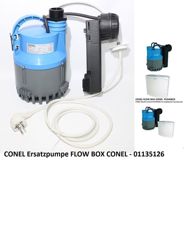 Austausch Pumpe Reparatur, Ersatzpumpe CONEL für FLOW BOX-N inkl. Zubehör
