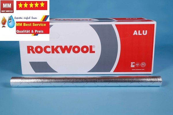 48  Stück Rockwool Schalen 800 D-15/20mm, Rockwool Schalen Steinwolle alukaschiert Isolierung